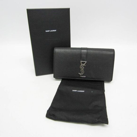 Saint Laurent Ysl Line Black Leather Wallet  (Pre-Owned) - Picture 7 of 11